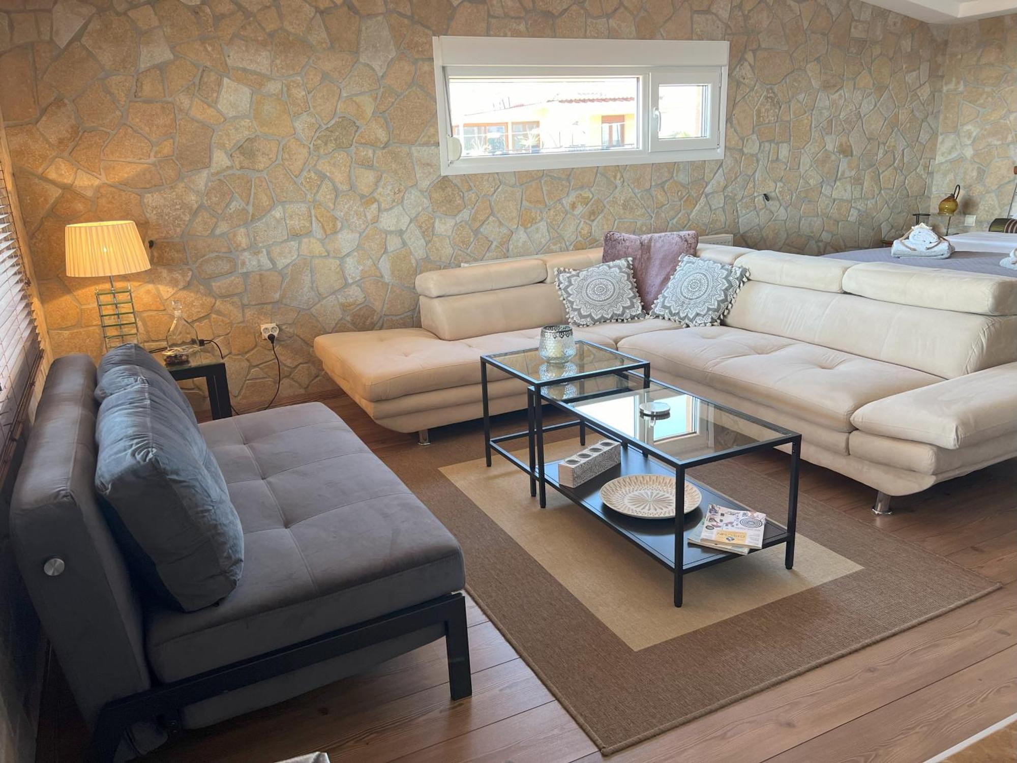 Doormat# Wait 'N Sea, Jacuzzi, Luxury Stone House Apartment Епаноми Екстериор снимка
