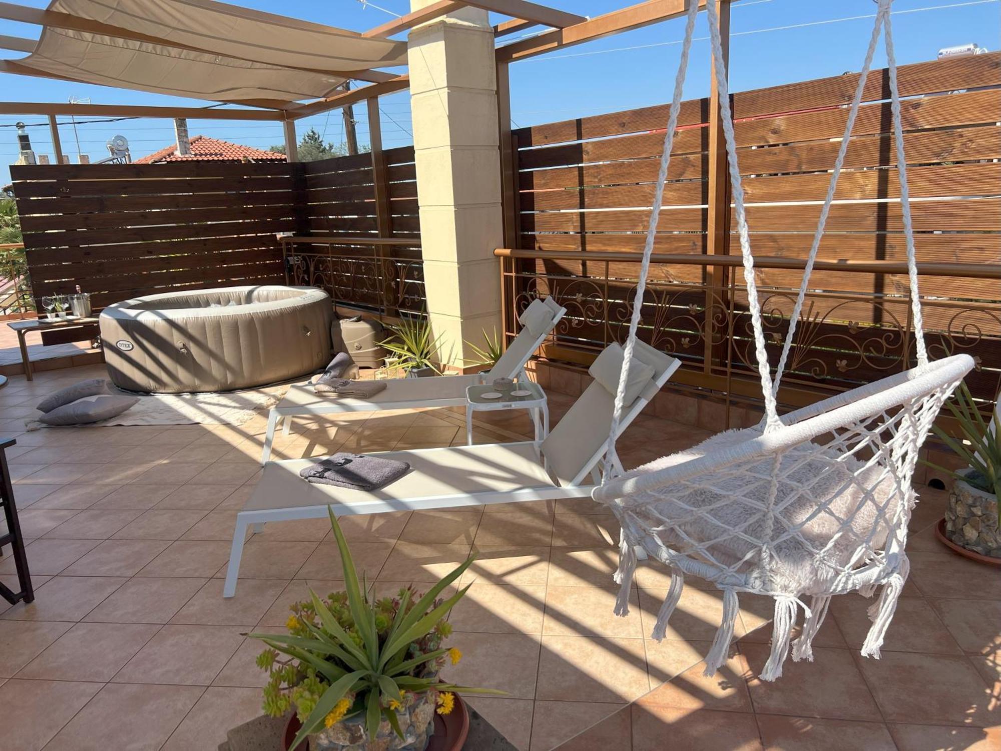 Doormat# Wait 'N Sea, Jacuzzi, Luxury Stone House Apartment Епаноми Екстериор снимка